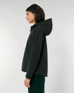 Damen Softshell-Jacke Mit Kapuze - Black -Grundstoff Verkaufsladen kapuzen softshelljacke wasserabweisend winddicht STJW159 002 1280x1280
