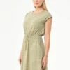Kleid Aus Bio-Baumwolle & Leinen - Olive/offwhite 2 Kleid Aus Bio-Baumwolle & Leinen - Olive/offwhite -Grundstoff Verkaufsladen kurzarm kleid bio baumwolle leinen organication WOR 13345 olive 1280x1280