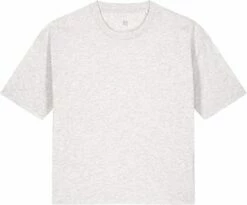 Boxy T-Shirt Aus Bio-Baumwolle - Cool Heather Grey
