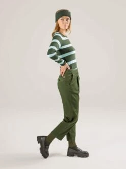 Hose Aus Bio-Baumwolle - Dark Olive -Grundstoff Verkaufsladen laessige hose gots zertifiziert verkuerztes bein 63592 792 1280x1280