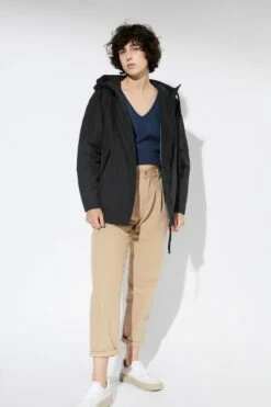 Theba Padded - Winterjacke Aus Bio-Baumwolle & Recyceltem Nylon - Black -Grundstoff Verkaufsladen langerchen theba padded schwarz J136CN02 black 1280x1280