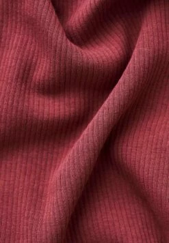Longsleeve Mit Rollkragen Aus Bio-Baumwolle - Syrah Red -Grundstoff Verkaufsladen longsleeve gerippter stoff bio baumwolle casual 012 syrahred 1280x1280