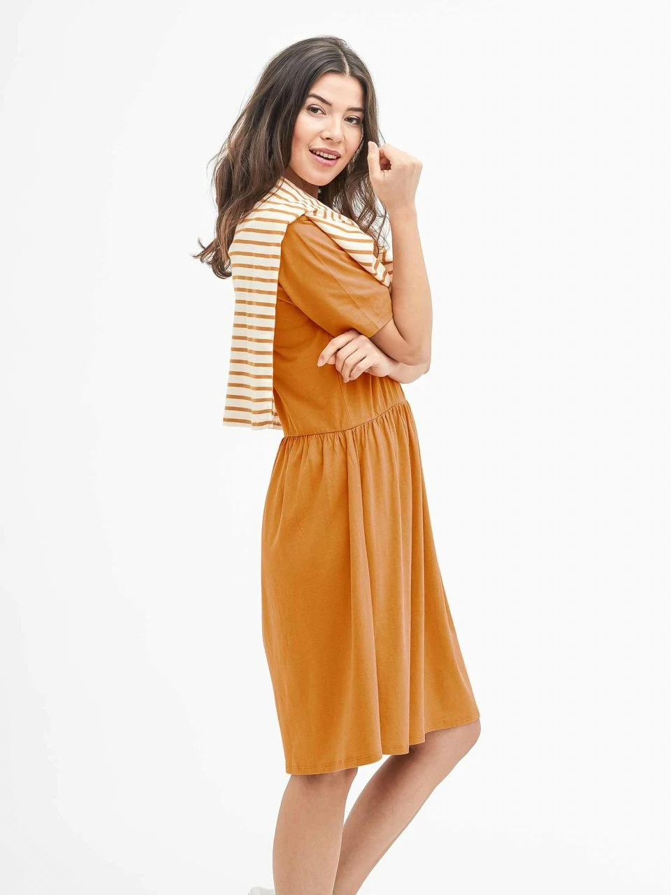 Kleid Aus Bio-Baumwolle Und Viskose - Amber 5 Kleid Aus Bio-Baumwolle Und Viskose - Amber – Bild 3