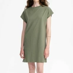 Mela Fairtrade Jersey-Kleid Sunea Aus Bio-Baumwolle - Thymian