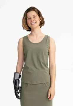 Mela Fairtrade Tanktop Vanita Aus Bio-Baumwolle - Thymian 8 Mela Fairtrade Tanktop Vanita Aus Bio-Baumwolle - Thymian -Grundstoff Verkaufsladen mela tanktop damen khaki bio baumwolle vegan vanita thy 1280x1280