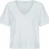 Mela Fairtrade V-Neck Shirt Lali Aus Bio-Baumwolle - Weiß -Grundstoff Verkaufsladen melawear damen shirt bio baumwolle lali wht 1280x1280
