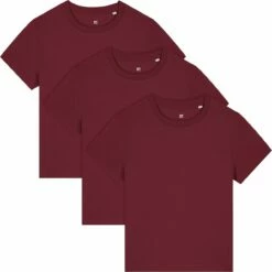 Iconic T-Shirt Aus Bio-Baumwolle - 3er-Pack - Burgundy