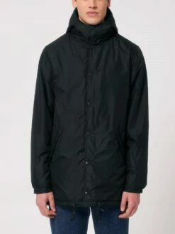 Unisex Padded Parka Aus Recyceltem Polyester - Black -Grundstoff Verkaufsladen nachhaltig und fair produziert U841 002 1280x1280