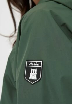 Derbe Regenmantel RIPBY - Kombu Green/black -Grundstoff Verkaufsladen nachhaltige damen jacke von derbe W Ripby 0540 090 1280x1280