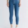 Skinny Fit Cropped Jeans Aus Bio-Baumwolle - Day Sky Blue -Grundstoff Verkaufsladen nachhaltige damen jeans evermind WS1014 325 1280x1280