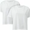Short T-Shirt Aus Biobaumwolle - 2er-Pack - White -Grundstoff Verkaufsladen nachhaltige damen shirts bio baumwolle EP25 WH 1280x1280