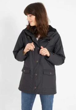 Derbe Gefütterte Regenjacke PENSHOLM - Phantom/black -Grundstoff Verkaufsladen nachhaltige gefuetterte regenjacke derbe Pensholm 091 1280x1280