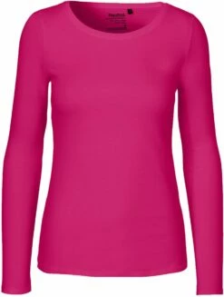 Neutral Longsleeve Aus Fairtrade Bio-Baumwolle - Pink