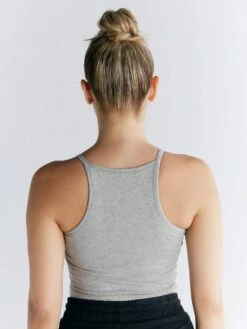 Crop Top Aus Bio-Baumwolle - Grau-meliert -Grundstoff Verkaufsladen nachhaltiges Top Bio Baumwolle 1217 047 1280x1280