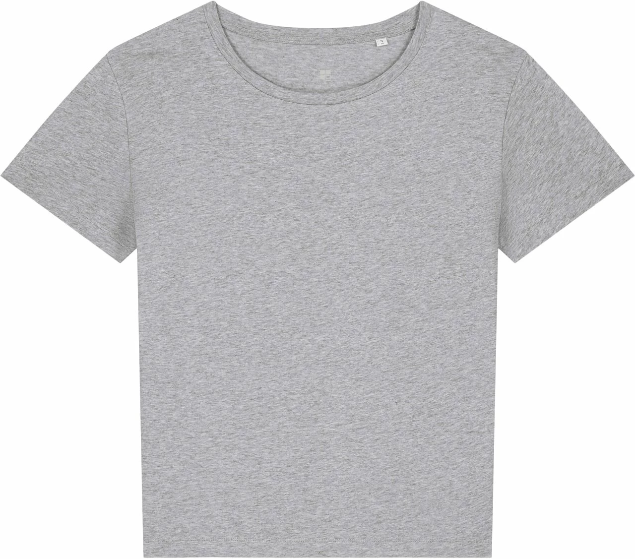 Basic T-Shirt Aus Bio-Baumwolle - Heather Grey 3 Basic T-Shirt Aus Bio-Baumwolle - Heather Grey