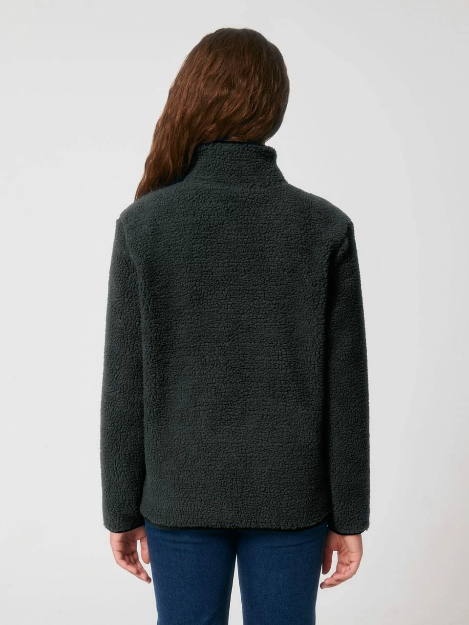 Unisex Sherpa-Jacke Aus Recyceltem Polyester - Black 7 Unisex Sherpa-Jacke Aus Recyceltem Polyester - Black – Bild 5