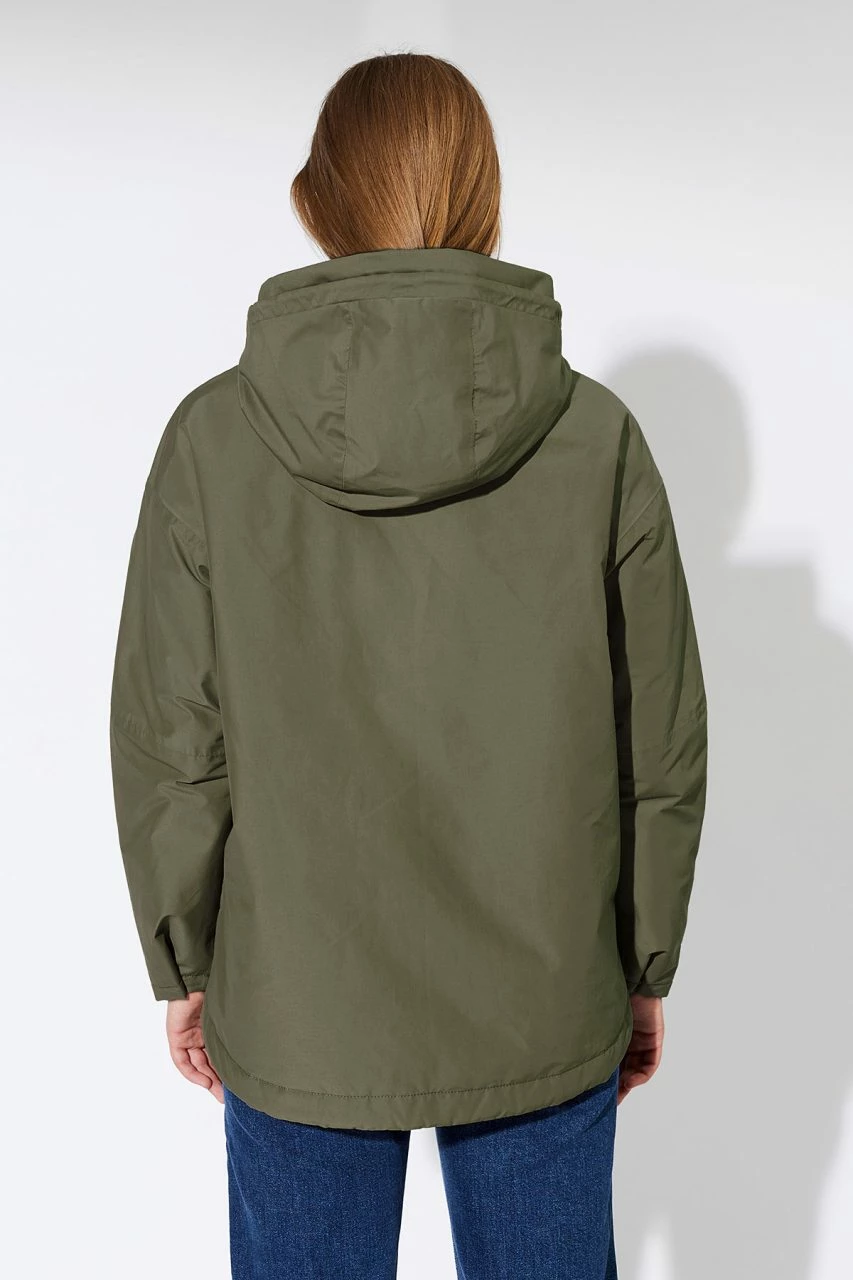 Theba Padded - Winterjacke Aus Bio-Baumwolle & Recyceltem Nylon - Oliv 5 Theba Padded - Winterjacke Aus Bio-Baumwolle & Recyceltem Nylon - Oliv – Bild 3