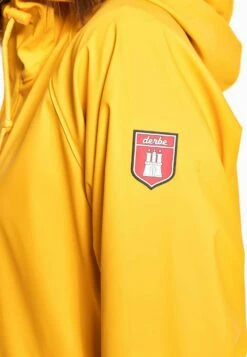Derbe Regenmantel TRAVEBY - Yellow/navy -Grundstoff Verkaufsladen regenmantel gelb frauen recycelte materialien derbe hamburg W Traveby 040 010 1280x1280