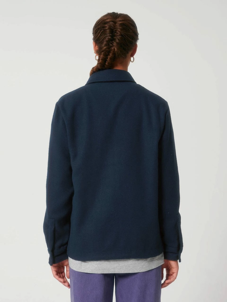 Unisex Twill Overshirt Aus Recyceltem Polyester - French Navy 7 Unisex Twill Overshirt Aus Recyceltem Polyester - French Navy – Bild 5