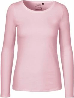Neutral Longsleeve Aus Fairtrade Bio-Baumwolle - Light Pink