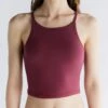 Crop Top Aus Bio-Baumwolle - Rosarot -Grundstoff Verkaufsladen rotes Damen Top vegan 1217 069 1280x1280