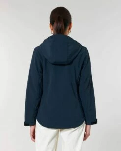 Damen Softshell-Jacke Mit Kapuze - French Navy -Grundstoff Verkaufsladen rueckansicht damen softshell jacke grosse kapuze STJW159 727 1280x1280