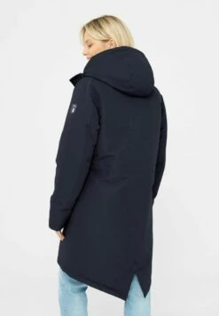 Derbe Winterparka FRIESE FESTHOLM - Navy/caramel -Grundstoff Verkaufsladen rueckansicht lange winterjacke vegane wattierung W Friese Festholm 010 9817 1280x1280
