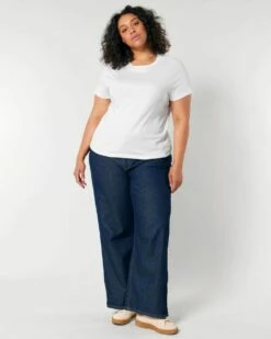 Iconic T-Shirt Aus Bio-Baumwolle - 3er-Pack - White -Grundstoff Verkaufsladen rundhalts shirt kurzarm frauen tshirt weiss white muser fair wear foundation fwf W172 001 1280x1280