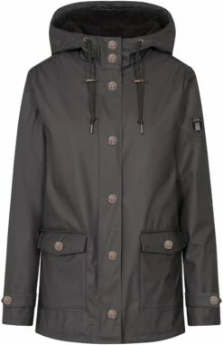 Derbe Gefütterte Regenjacke PENSHOLM - Phantom/black