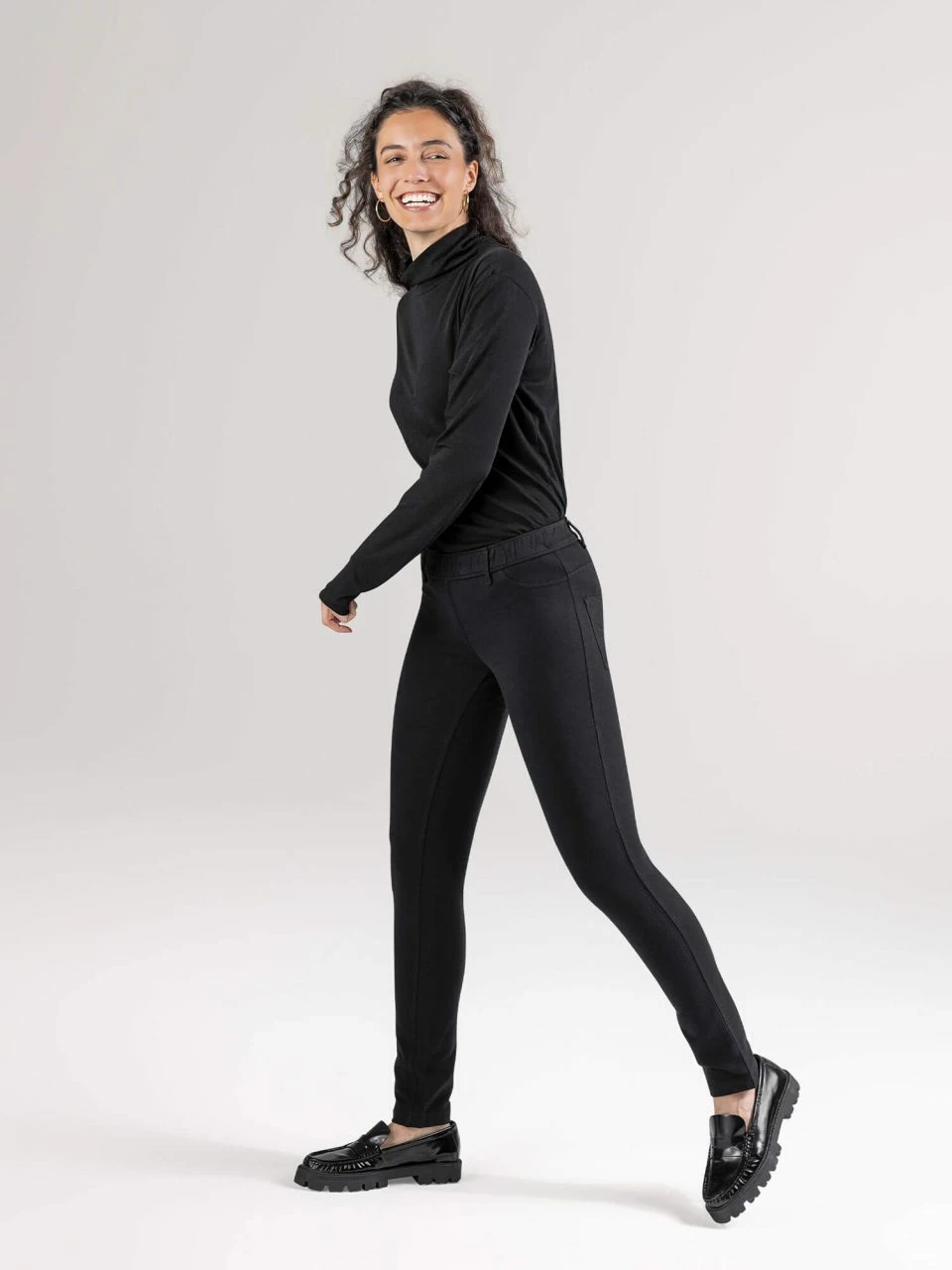 Treggings Aus Bio-Baumwolle - Black 6 Treggings Aus Bio-Baumwolle - Black – Bild 4