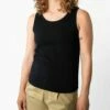 Mela Fairtrade Tanktop Vanita Aus Bio-Baumwolle - Schwarz -Grundstoff Verkaufsladen schwarzes Top biobaumwolle MELA Vanita bla 1280x1280