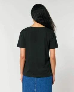 Basic T-Shirt Aus Bio-Baumwolle - 3er-Pack - Black -Grundstoff Verkaufsladen schwarzes frauen t shirt aus bio baumwolle peta approved vegan W173 002 1280x1280 2