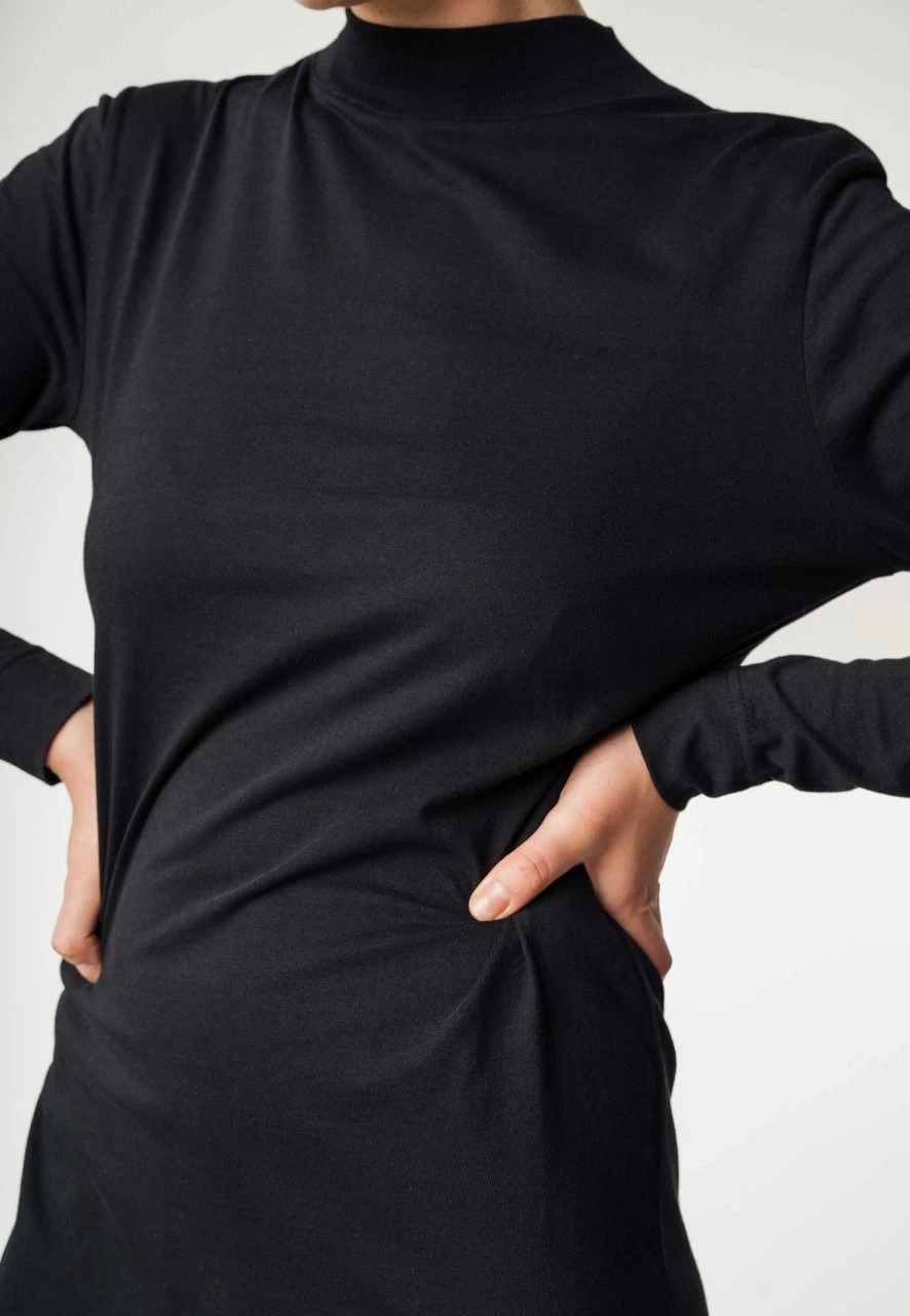 Mela Fairtrade Jerseykleid Janani Aus Bio-Baumwolle - Schwarz 9 Mela Fairtrade Jerseykleid Janani Aus Bio-Baumwolle - Schwarz – Bild 7