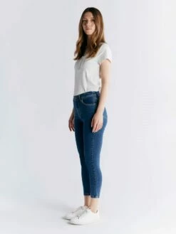 Skinny Fit Cropped Jeans Aus Bio-Baumwolle - Lapis Blue 14 Skinny Fit Cropped Jeans Aus Bio-Baumwolle - Lapis Blue -Grundstoff Verkaufsladen skinny blue jeans bio baumwolle WS1014 231 1280x1280