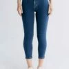 Skinny Fit Cropped Jeans Aus Bio-Baumwolle - Lapis Blue -Grundstoff Verkaufsladen skinny fit jeans damen cropped WS1014 231 1280x1280