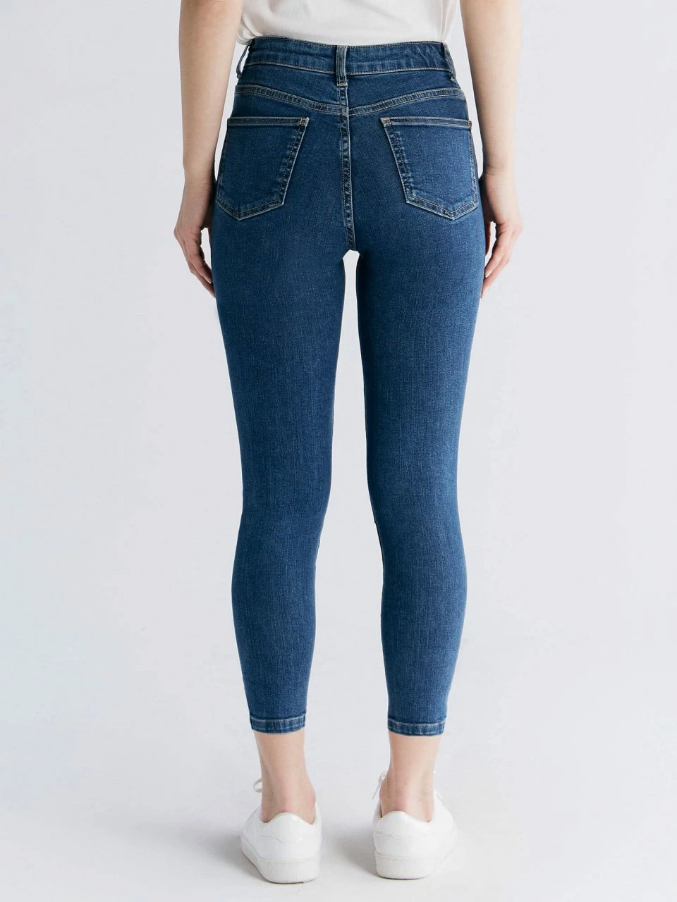Skinny Fit Cropped Jeans Aus Bio-Baumwolle - Lapis Blue 5 Skinny Fit Cropped Jeans Aus Bio-Baumwolle - Lapis Blue – Bild 3