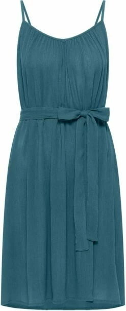 Kurzes EcoVero™ Kleid - Bermuda Blue