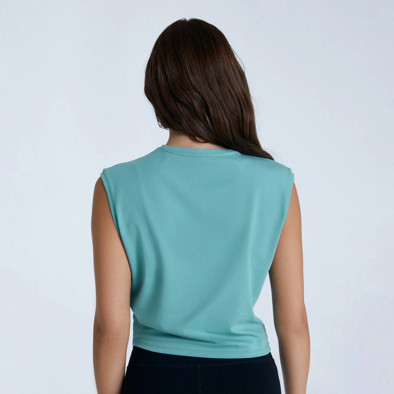 Twist Tanktop Aus Bio-Baumwolle & Modal - Turquoise 6 Twist Tanktop Aus Bio-Baumwolle & Modal - Turquoise – Bild 4