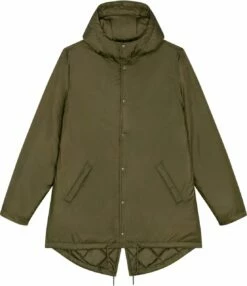 Unisex Padded Parka Aus Recyceltem Polyester - British Khaki