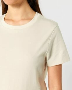 Iconic T-Shirt Aus Bio-Baumwolle - Natural Raw -Grundstoff Verkaufsladen t shirt natur natural raw basic mode muser damen frauen peta approved vegan W172 054 1280x1280