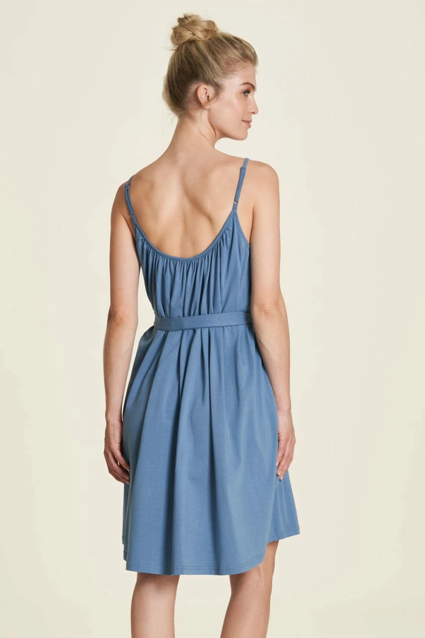 Kurzes Jersey-Kleid - Steel 7 Kurzes Jersey-Kleid - Steel – Bild 5