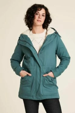 Warmer Twillparka - Green Rain -Grundstoff Verkaufsladen tranquillo warmer twillparka green rain onlineshop W23A91 greenrain 1280x1280