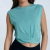 Twist Tanktop Aus Bio-Baumwolle & Modal - Turquoise -Grundstoff Verkaufsladen true north twist tanktop bio baumwolle modal 1217 35 1280x1280