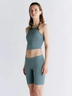Crop Top Aus Bio-Baumwolle - Gobelin Blau -Grundstoff Verkaufsladen vegan fair nachhaltig Albero 1217 066 1417 066 1280x1280