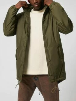 Unisex Padded Parka Aus Recyceltem Polyester - British Khaki -Grundstoff Verkaufsladen vegane Jacke Recycelmaterial U841 008 1280x1280