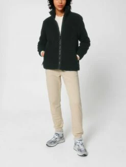 Unisex Sherpa-Jacke Aus Recyceltem Polyester - Black 20 Unisex Sherpa-Jacke Aus Recyceltem Polyester - Black -Grundstoff Verkaufsladen vegane Kuscheljacke aus Recycelmaterial U883 002 1280x1280