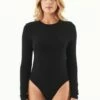 Langarm-Bodysuit Aus Ecovero - Black -Grundstoff Verkaufsladen veganer Body Ecovero WOR14411 black 1280x1280