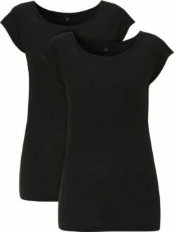Bamboo Raglan T-Shirt - 2er-Pack - Black