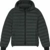 Steppjacke Aus Recyceltem Polyester - Dark Heather Grey -Grundstoff Verkaufsladen wattierte Steppjacke weiche Aussenseite W897 651 1280x1280