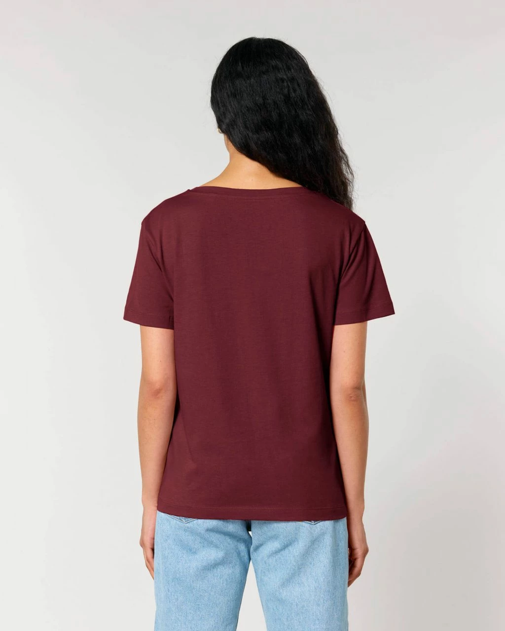 Basic T-Shirt Aus Bio-Baumwolle - 3er-Pack - Burgundy 7 Basic T-Shirt Aus Bio-Baumwolle - 3er-Pack - Burgundy – Bild 5